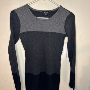 ALYX Women's Gray and Black Colorblock dress